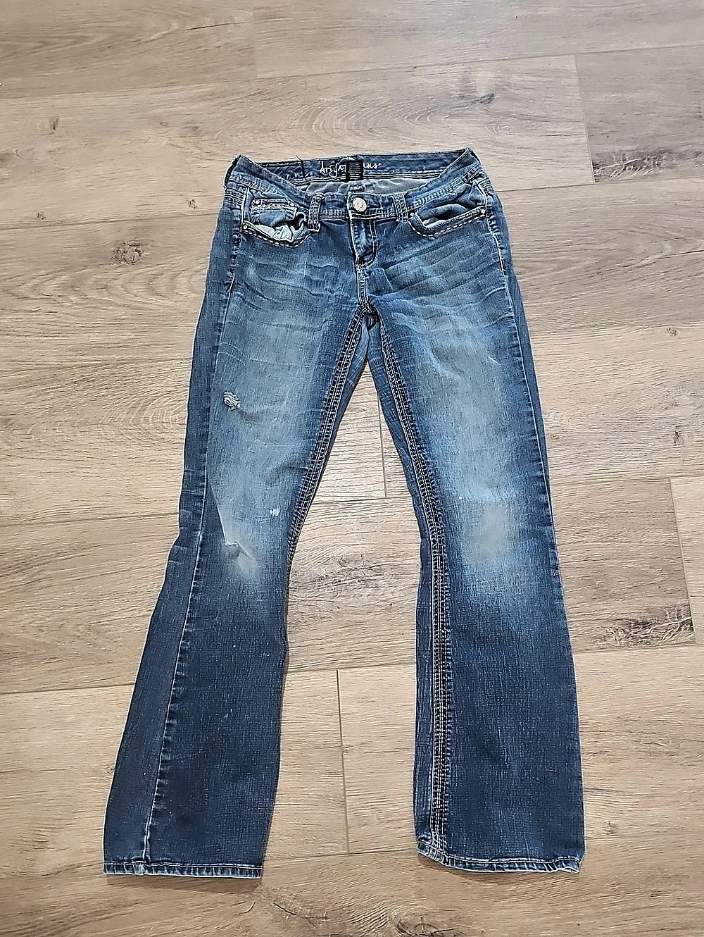 Artsy Jeans Boot Cut Jeans Blue Waist 9